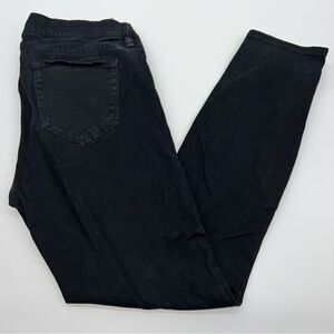 J. Crew Women's Toothpick Velveted Touch Black Cotton Blend Jeans Size 27